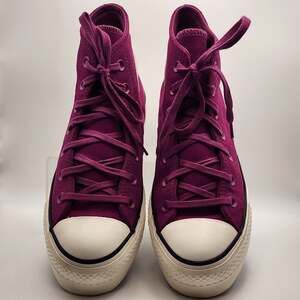 Converse Chuck Taylor All Star Lift Platform Hightop  Suede Quantum Violet Wm 7